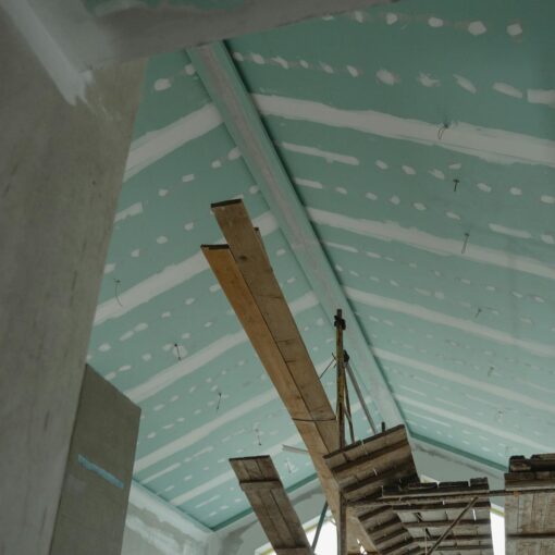 Best way to sand ceiling drywall