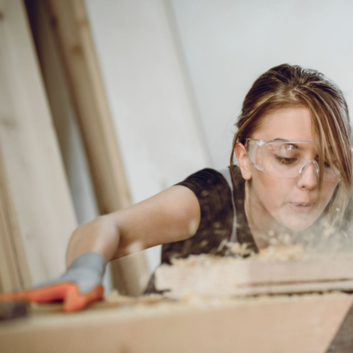 Eye protection for woodworking